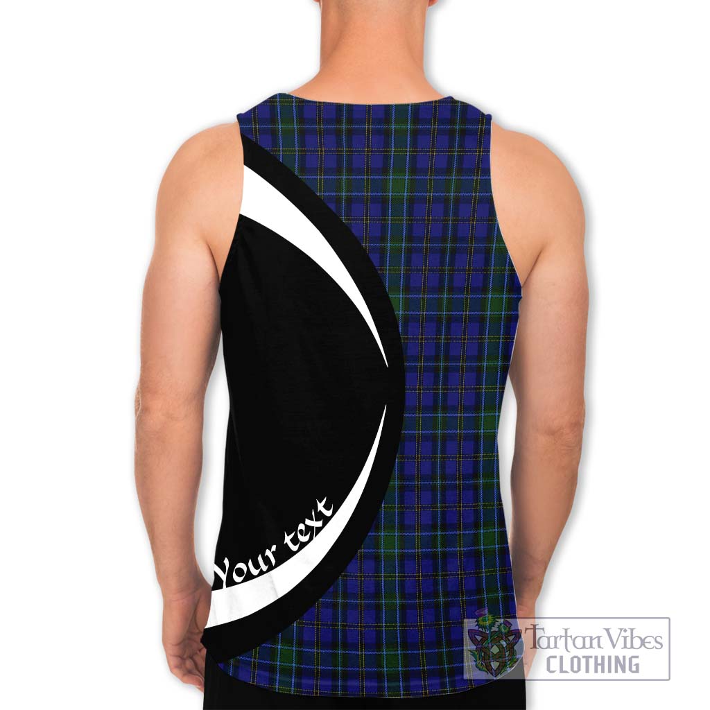 Weir Tartan Men's Tank Top with Family Crest Circle Style - Tartan Vibes Clothing