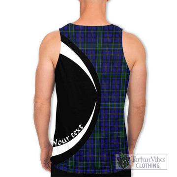 Weir Tartan Men's Tank Top with Family Crest Circle Style - Tartan Vibes Clothing