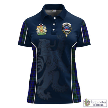 Weir Tartan Women's Polo Shirt with Family Crest and Lion Rampant Vibes Sport Style