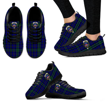 Weir Tartan Sneakers with Family Crest