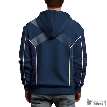 Weir Tartan Hoodie with Family Crest and Scottish Thistle Vibes Sport Style
