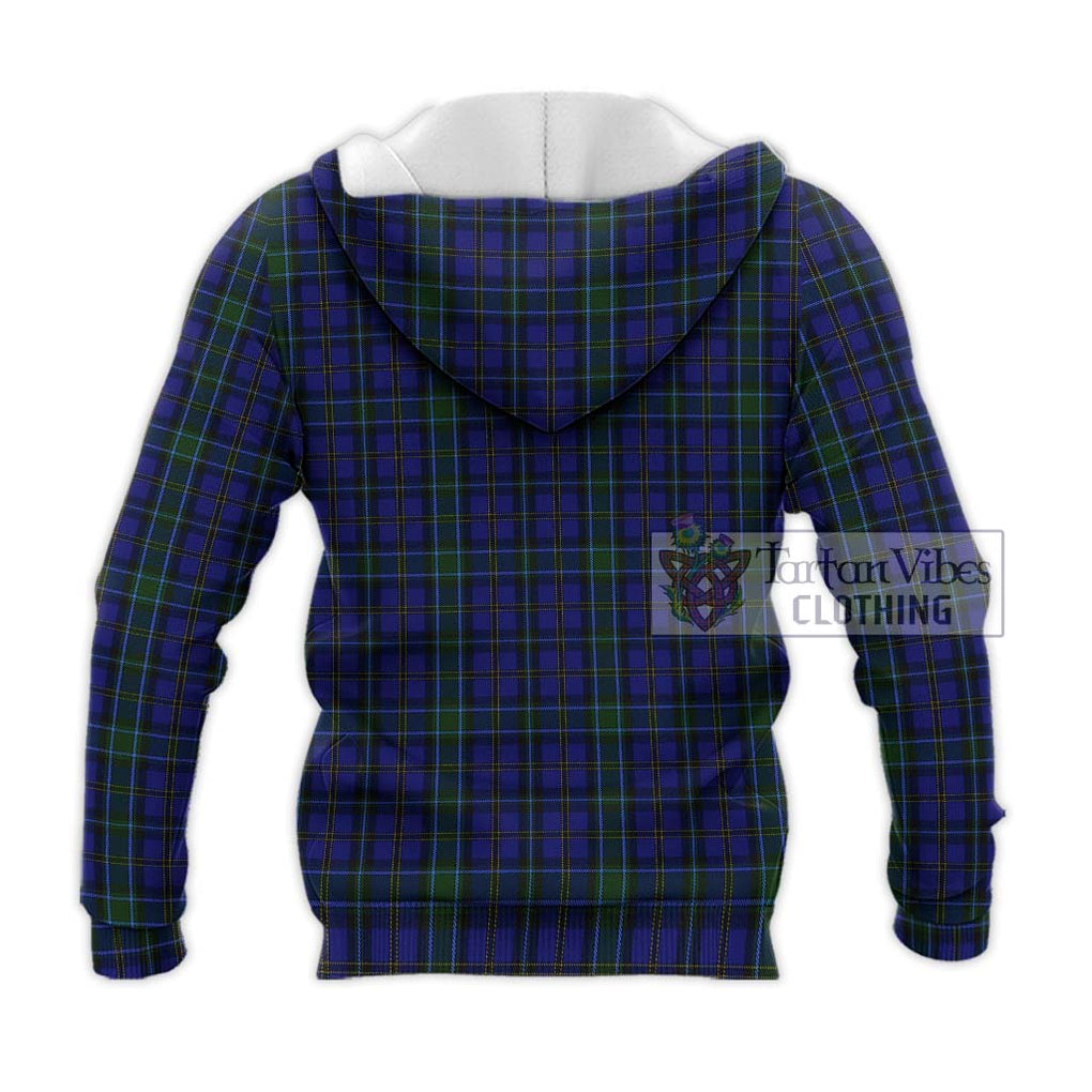 Weir Tartan Knitted Hoodie with Family Crest DNA In Me Style - Tartanvibesclothing Shop