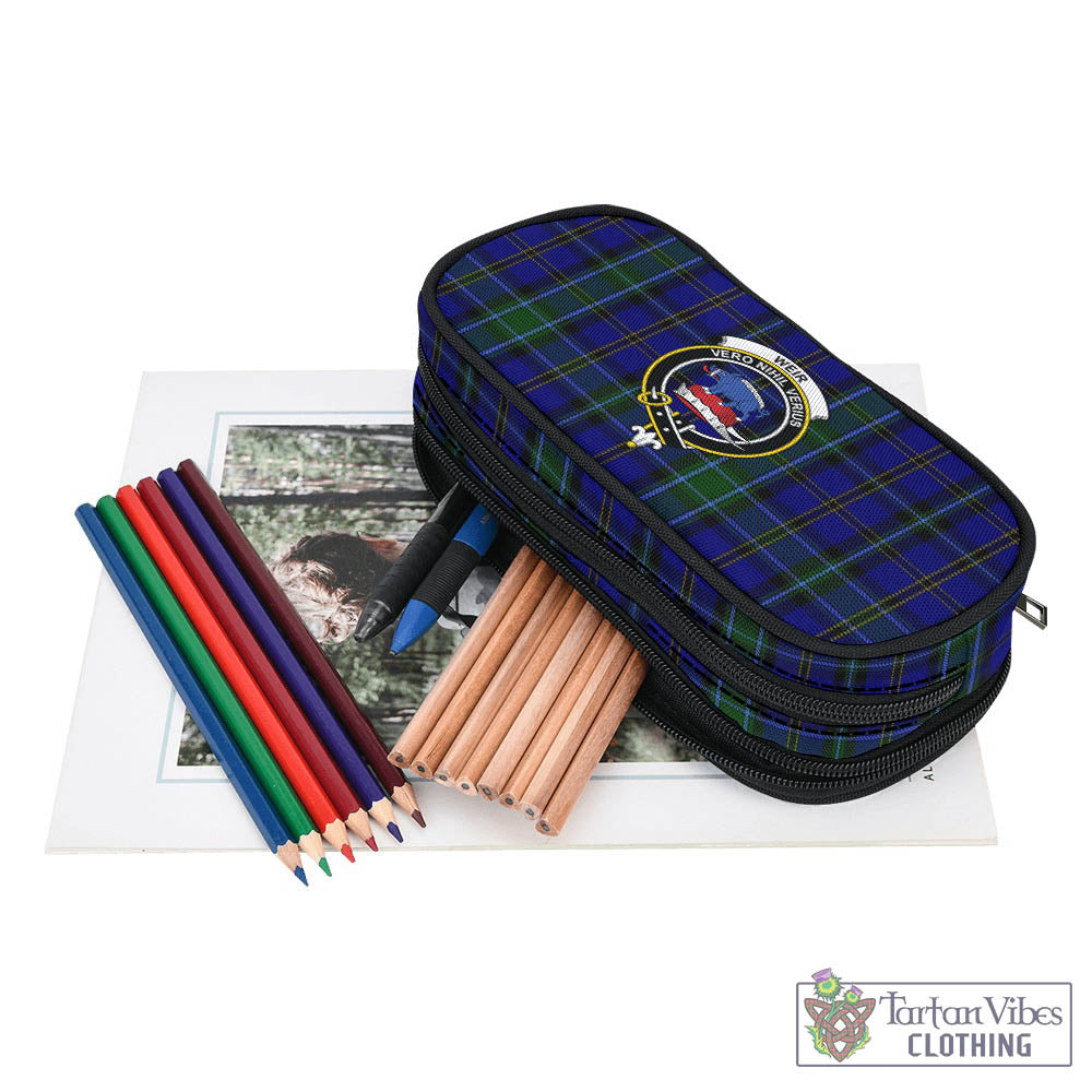 Tartan Vibes Clothing Weir Tartan Pen and Pencil Case with Family Crest