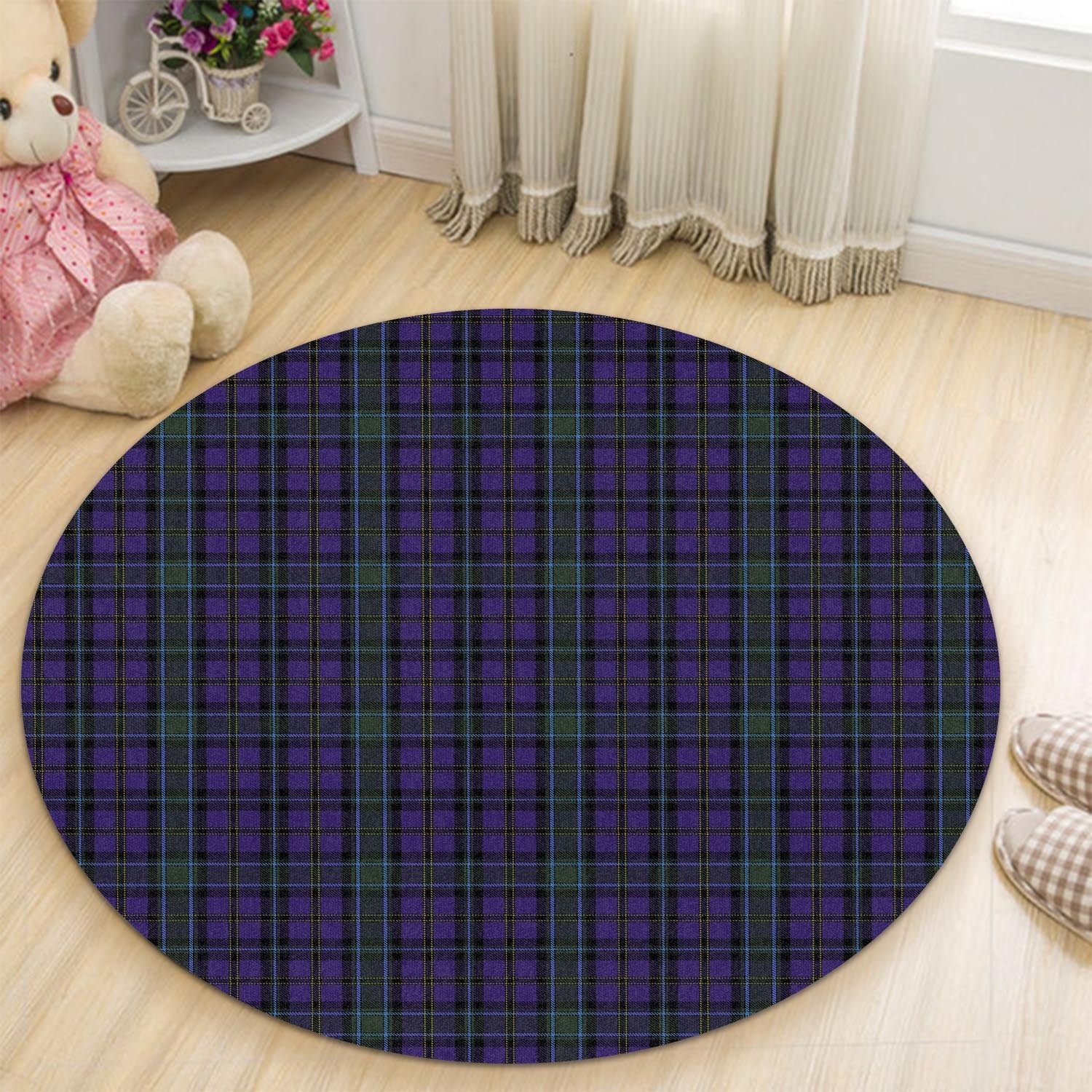 weir-tartan-round-rug