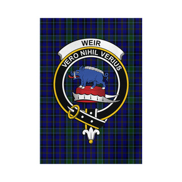 Weir Tartan Garden Flag with Family Crest