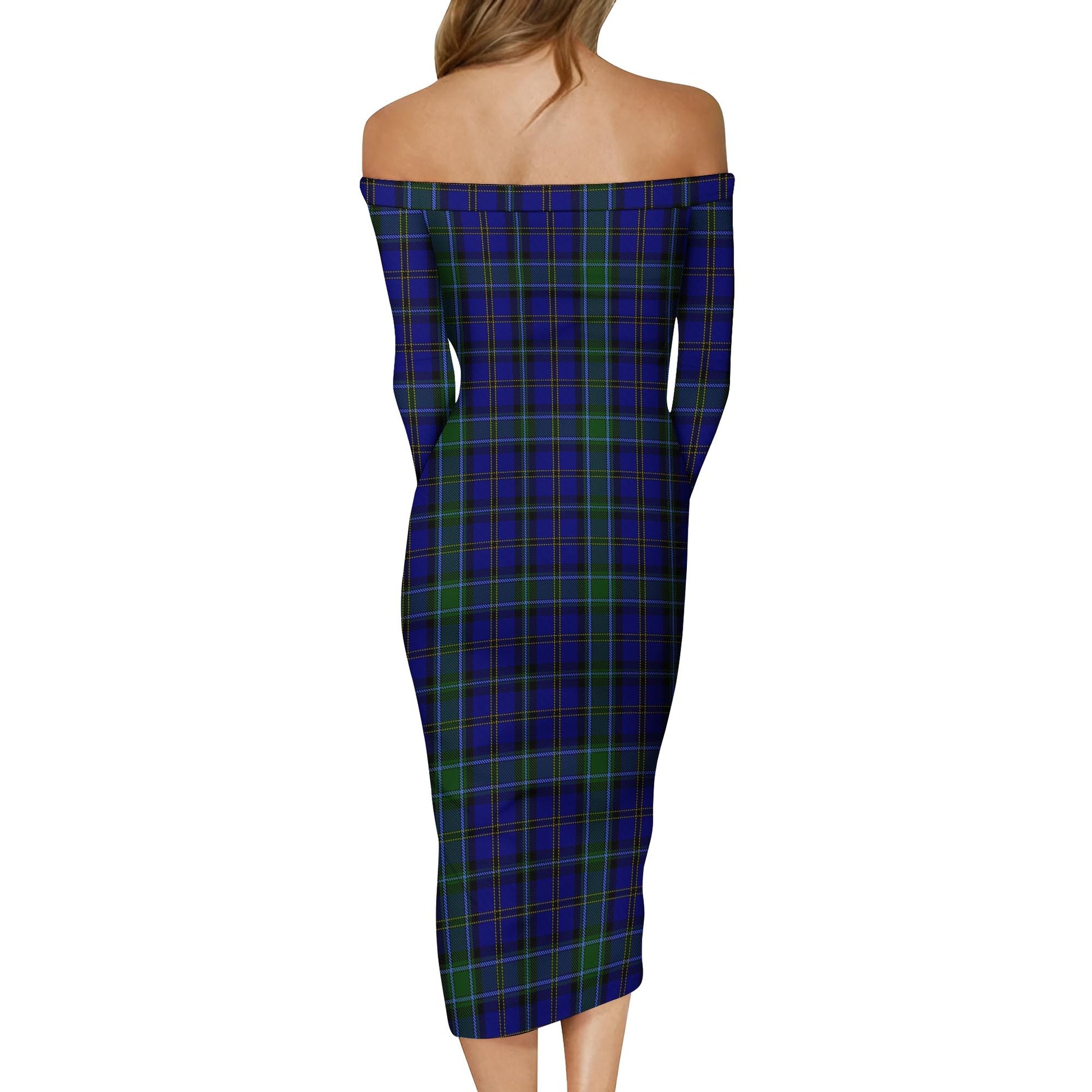 Weir Tartan Off Shoulder Lady Dress - Tartanvibesclothing