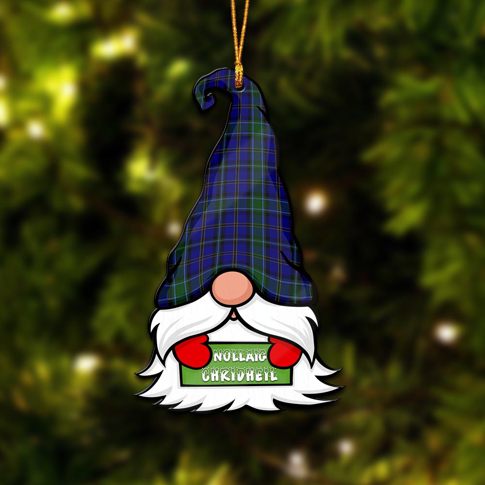 Weir Gnome Christmas Ornament with His Tartan Christmas Hat - Tartan Vibes Clothing