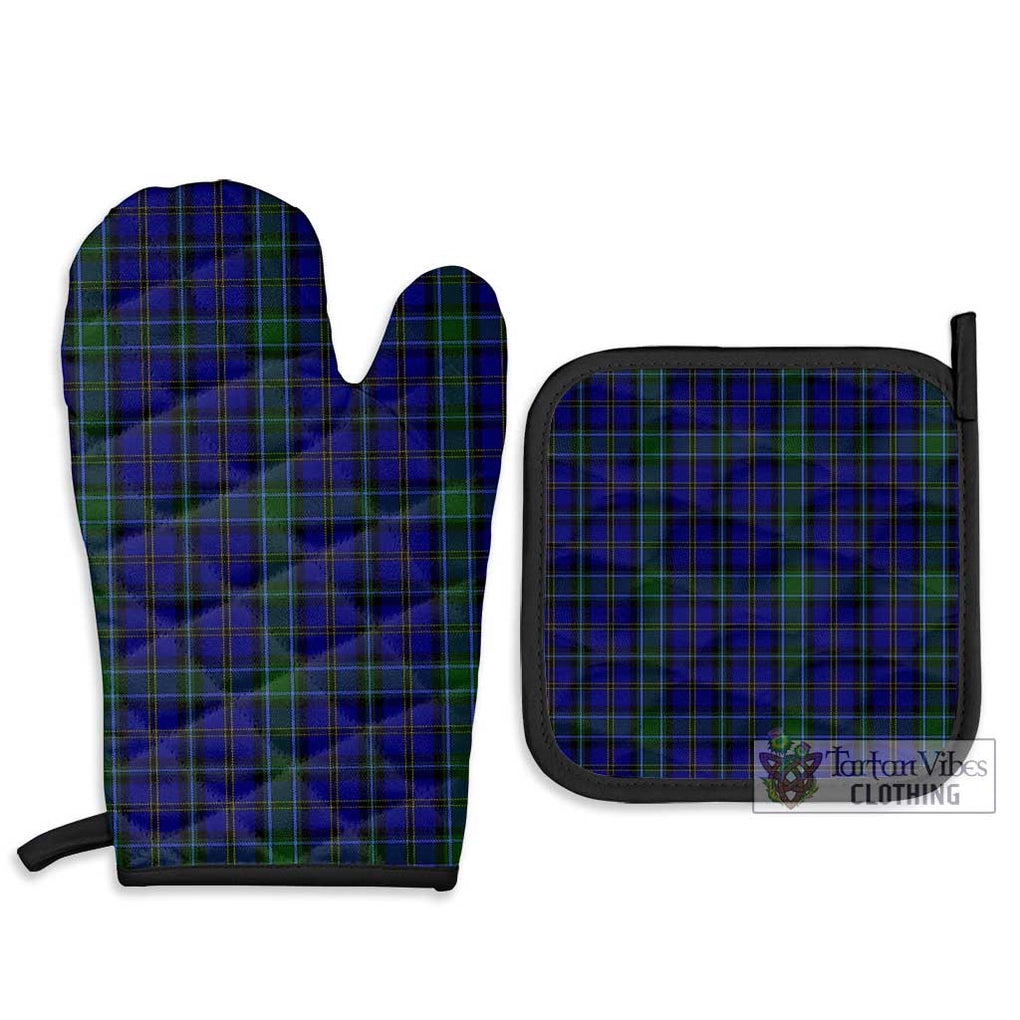 Weir Tartan Combo Oven Mitt & Pot-Holder Combo 1 Oven Mitt & 2 Pot-Holder Black - Tartan Vibes Clothing