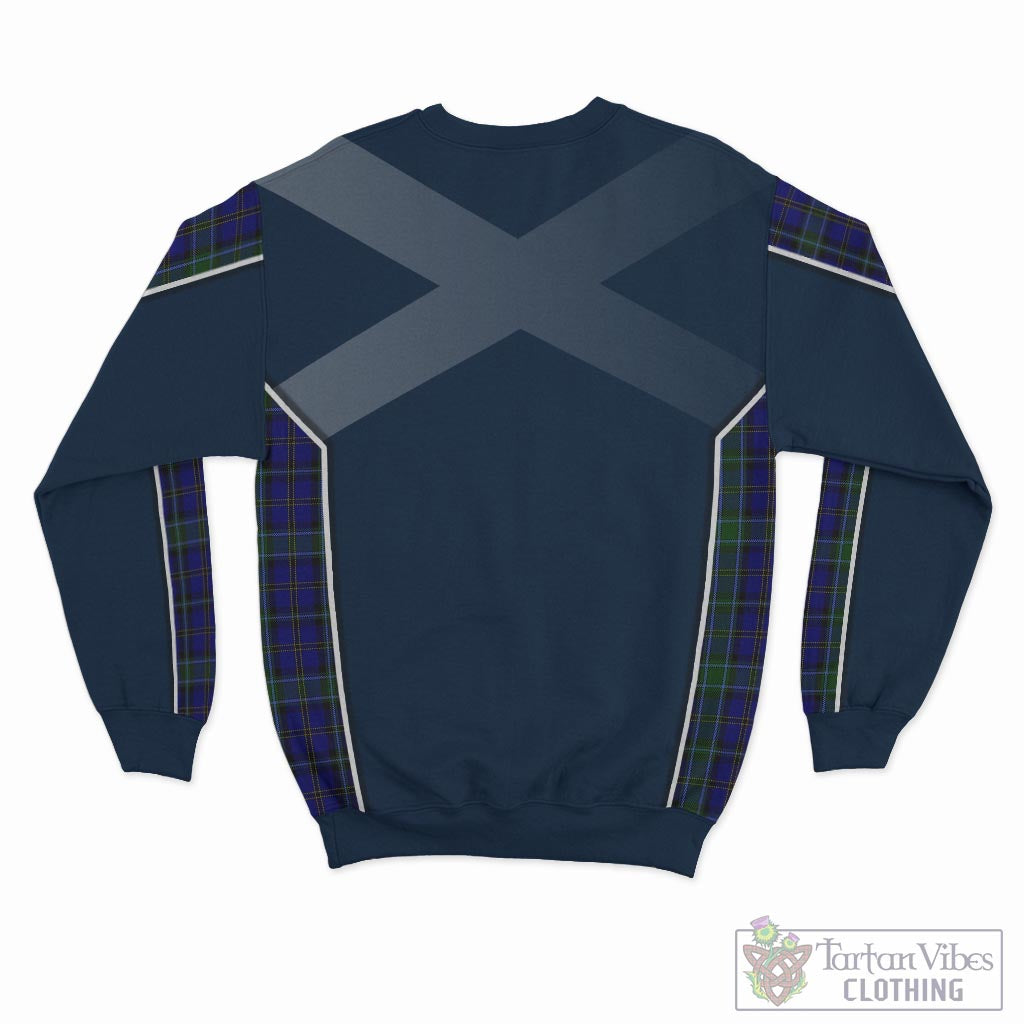 Tartan Vibes Clothing Weir Tartan Sweatshirt with Family Crest and Scottish Thistle Vibes Sport Style