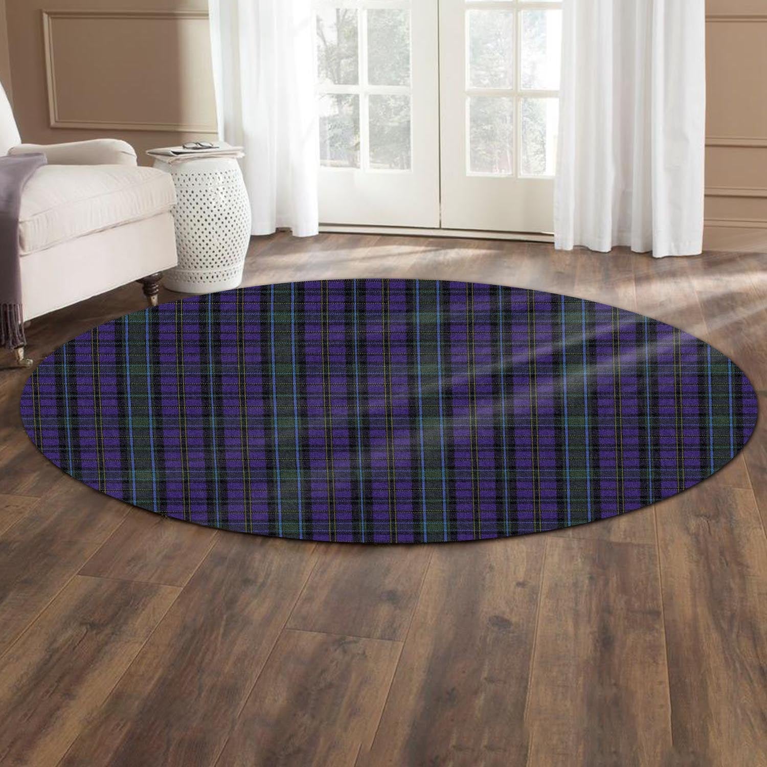 weir-tartan-round-rug