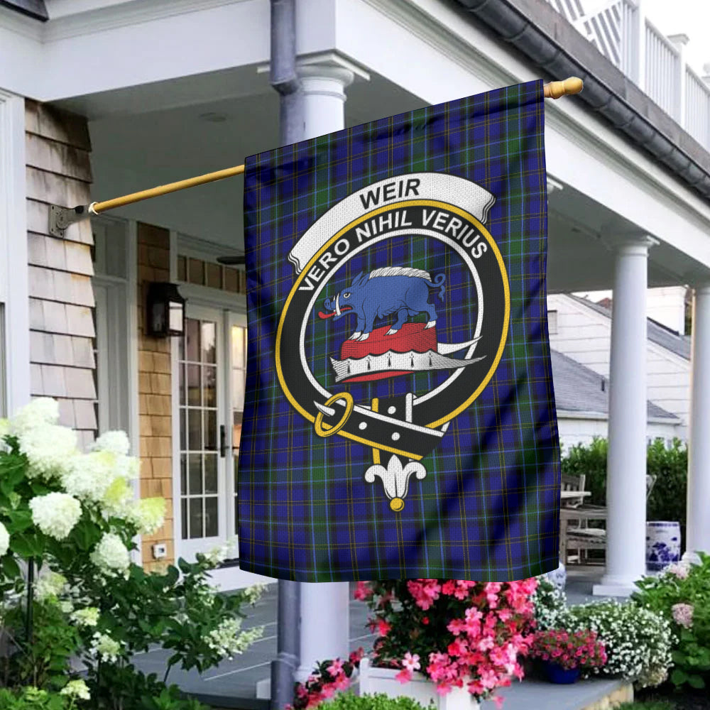 Weir Tartan Flag with Family Crest - Tartan Vibes Clothing