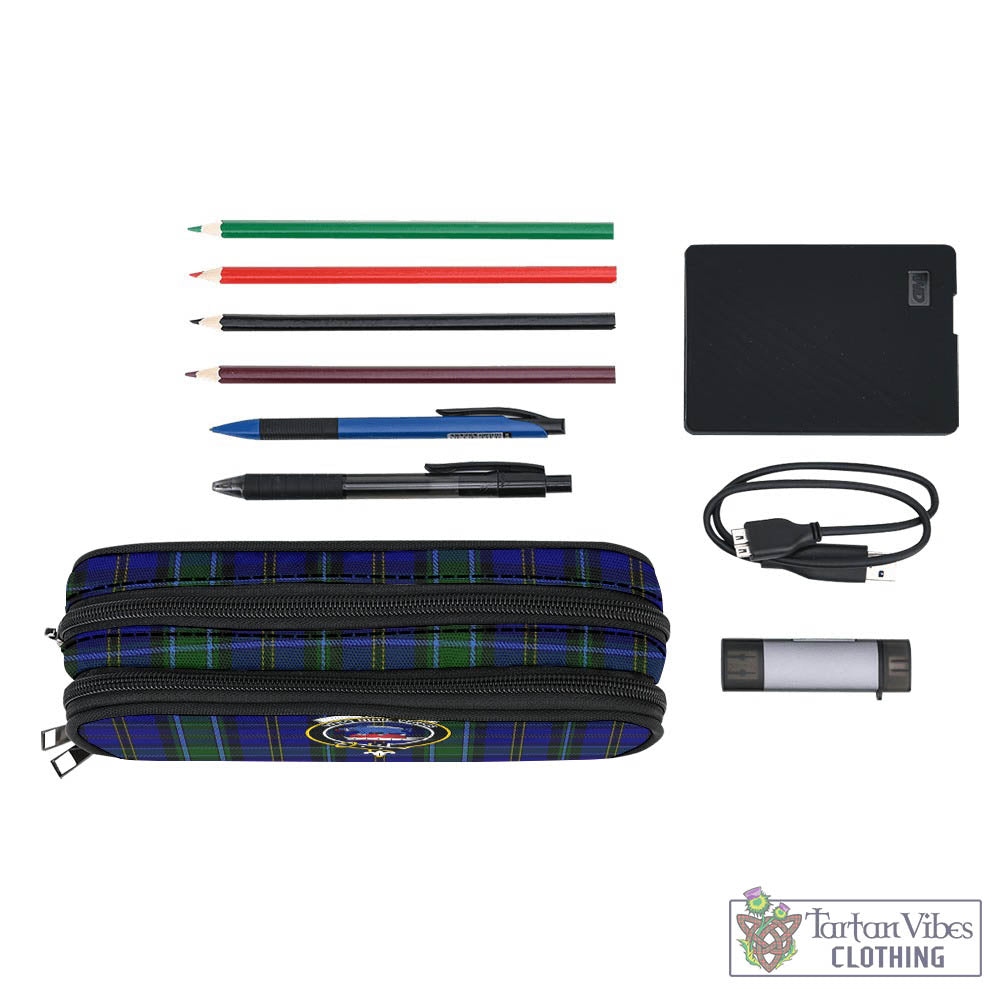 Tartan Vibes Clothing Weir Tartan Pen and Pencil Case with Family Crest