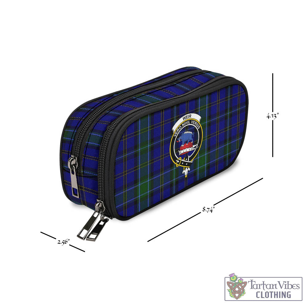 Tartan Vibes Clothing Weir Tartan Pen and Pencil Case with Family Crest