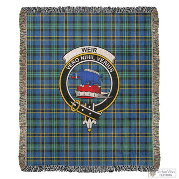 Weir Ancient Tartan Woven Blanket with Family Crest