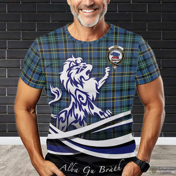 Weir Ancient Tartan T-Shirt with Alba Gu Brath Regal Lion Emblem
