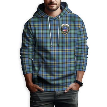 Weir Ancient Tartan Hoodie with Family Crest