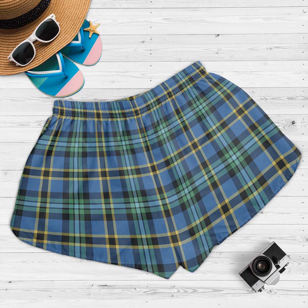 weir-ancient-tartan-womens-shorts-with-family-crest