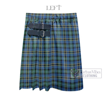 Weir Ancient Tartan Men's Pleated Skirt - Fashion Casual Retro Scottish Kilt Style