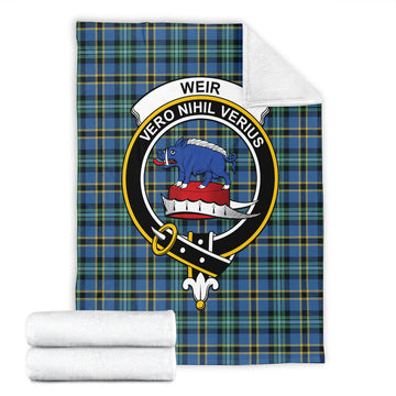Weir Ancient Tartan Blanket with Family Crest