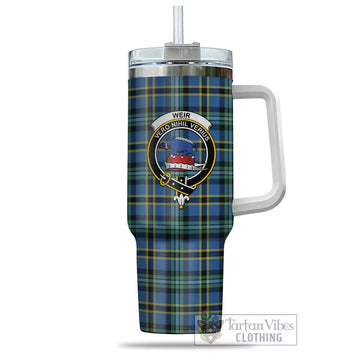 Weir Ancient Tartan and Family Crest Tumbler with Handle