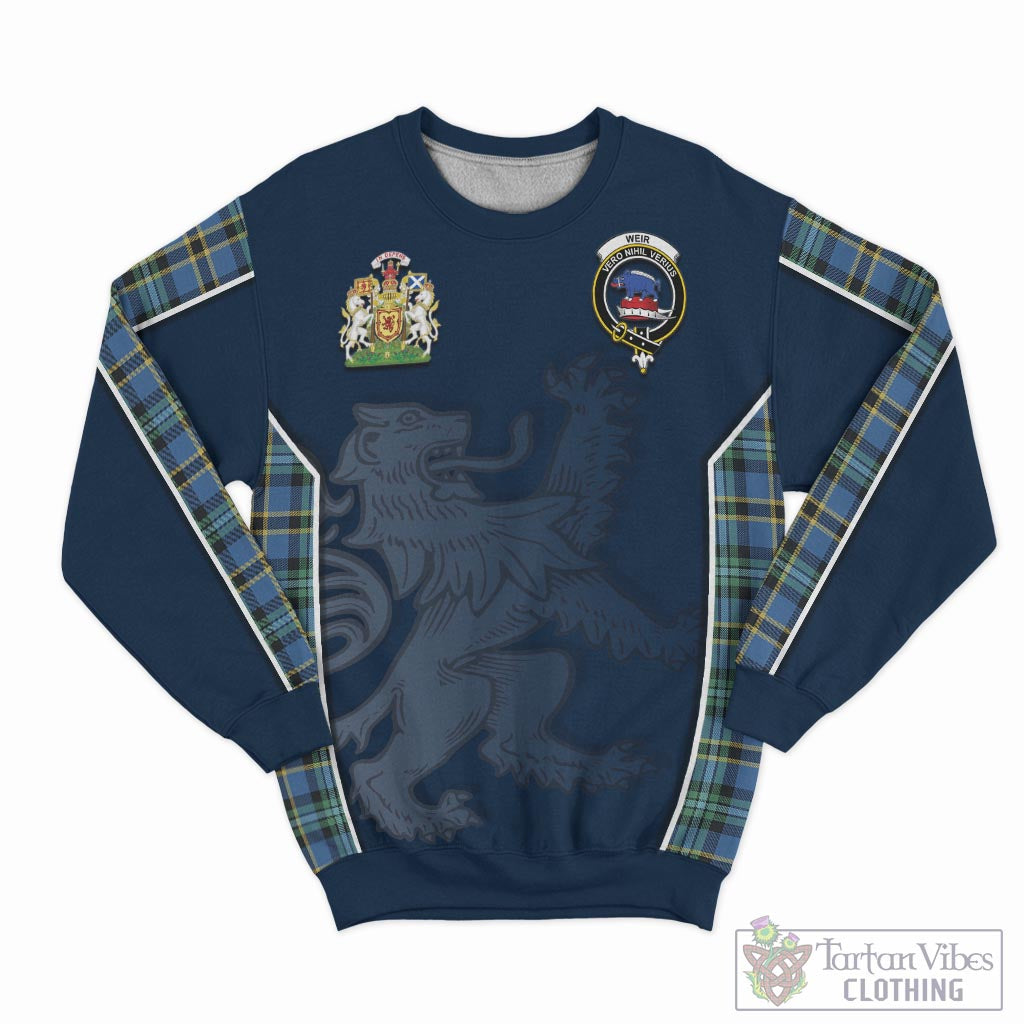 Tartan Vibes Clothing Weir Ancient Tartan Sweater with Family Crest and Lion Rampant Vibes Sport Style