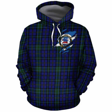 Weir Clan Crest In Me Tartan Cotton Hoodie Scotland Flag Style