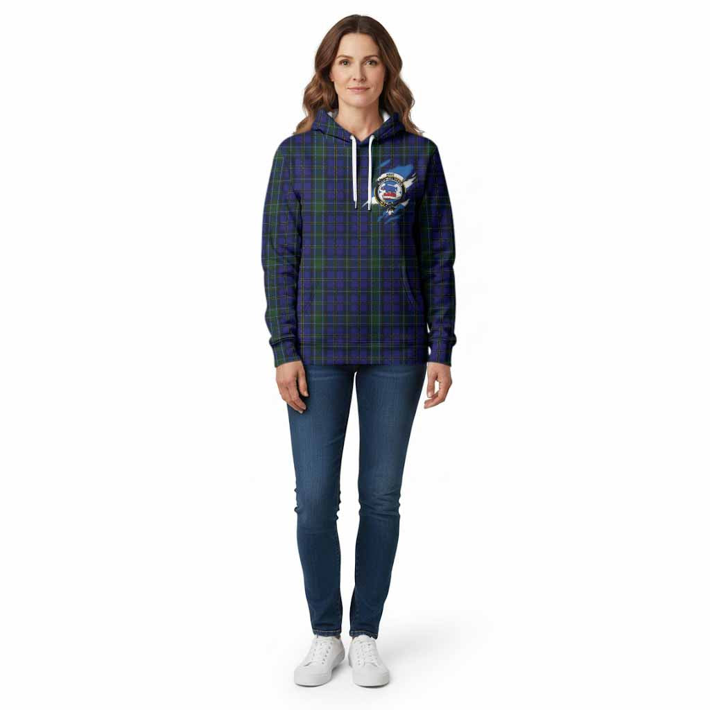 Weir Clan Crest In Me Tartan Cotton Hoodie Scotland Flag Style