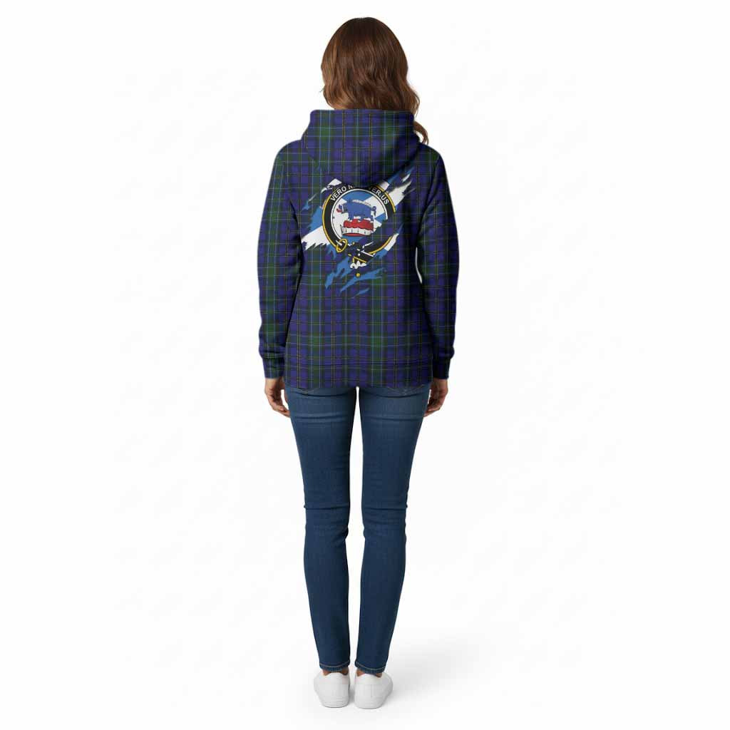 Weir Clan Crest In Me Tartan Cotton Hoodie Scotland Flag Style