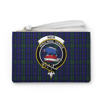 Tartan Vibes Clothing Weir Family Crest Tartan Clutch Bag