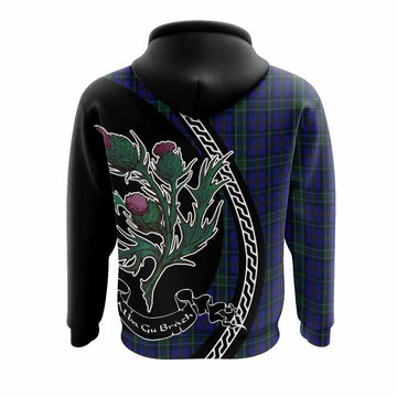 Weir Family Crest Tartan Hoodie Alba Thistle Inspired
