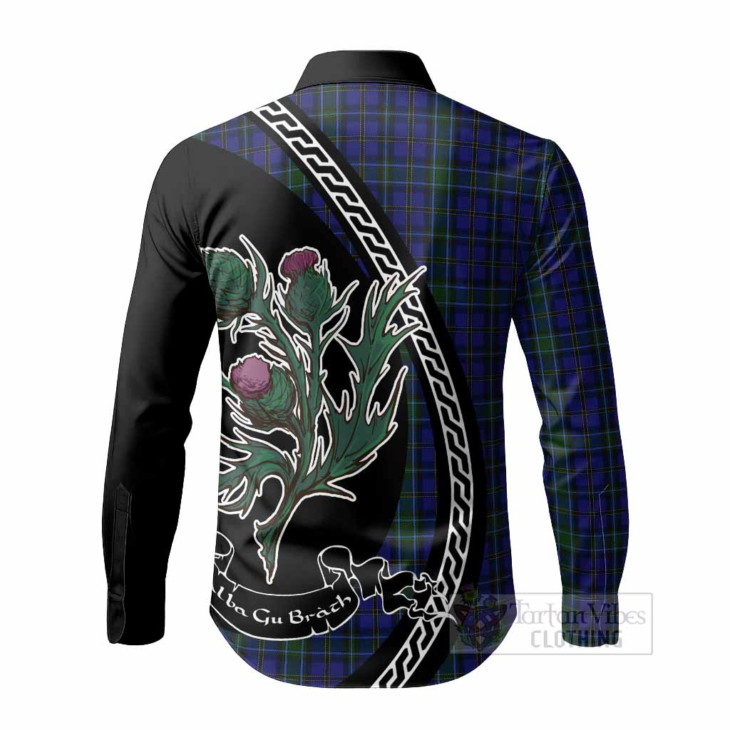 Weir Family Crest Tartan Long Sleeve Button Shirts Alba Thistle Inspired - Tartan Vibes Clothing