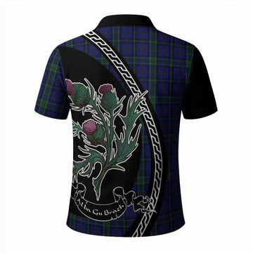 Weir Family Crest Tartan Polo Shirt Alba Thistle Inspired