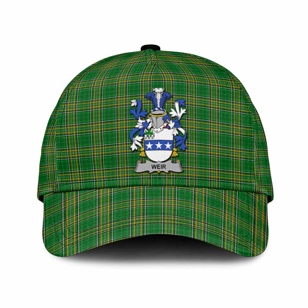 Weir Irish Clan Tartan Classic Cap with Coat of Arms