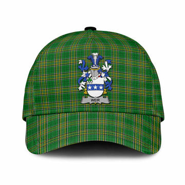 Weir Irish Clan Tartan Classic Cap with Coat of Arms