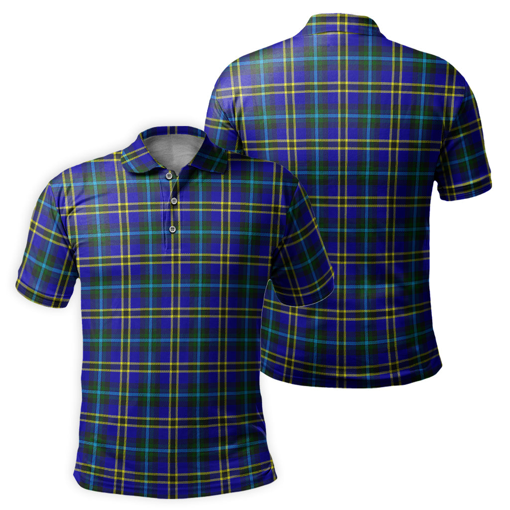 Weir Modern Tartan Mens Polo Shirt