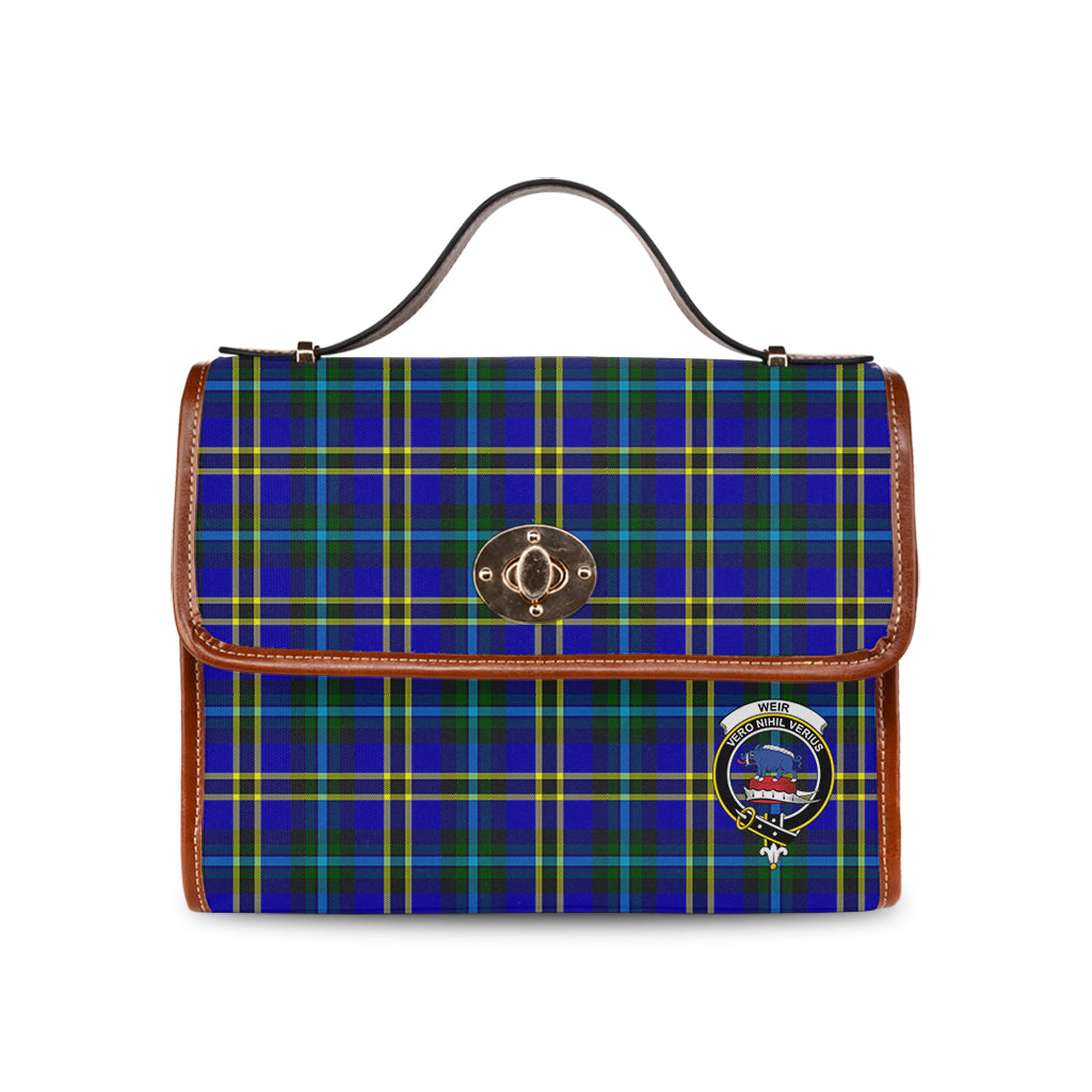 weir-modern-tartan-leather-strap-waterproof-canvas-bag-with-family-crest