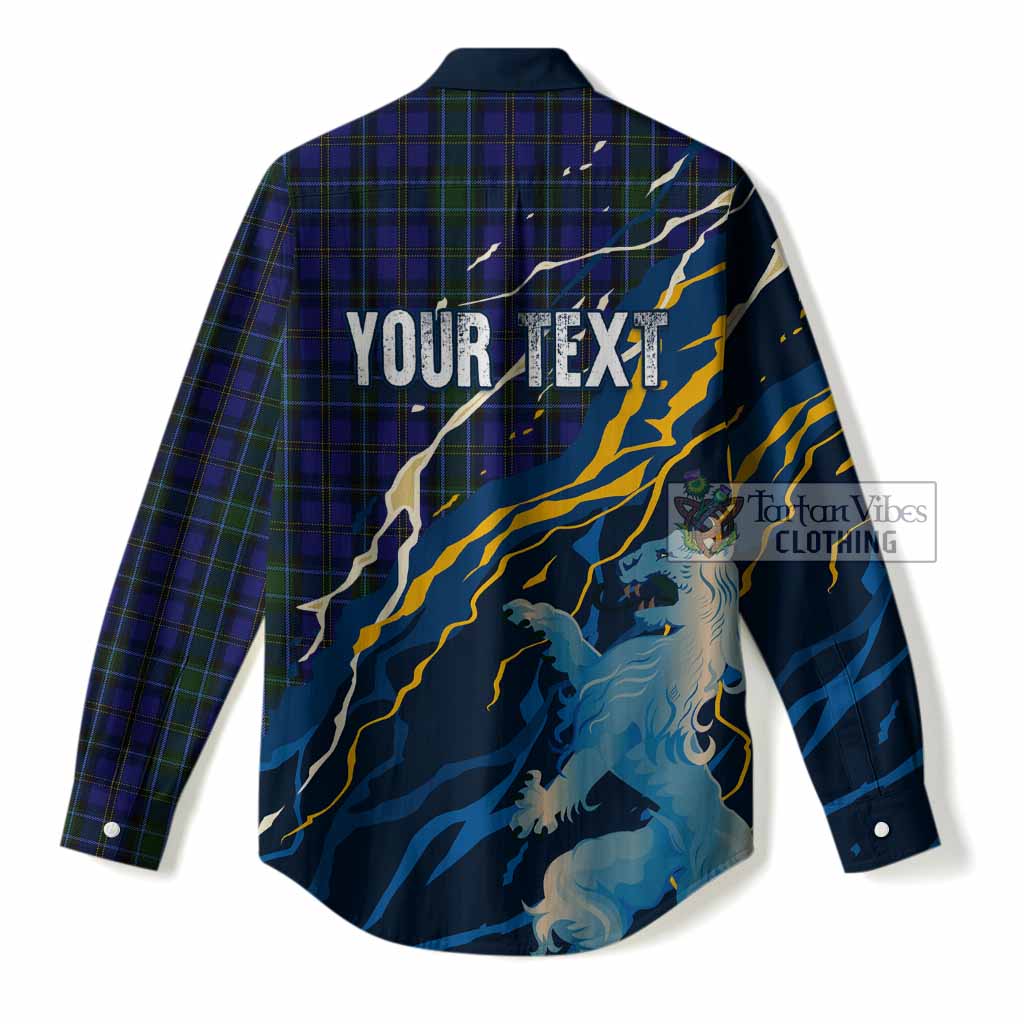 Weir Scotland Tartan Women Casual Shirt WC2026 Football - We'll Be Coming