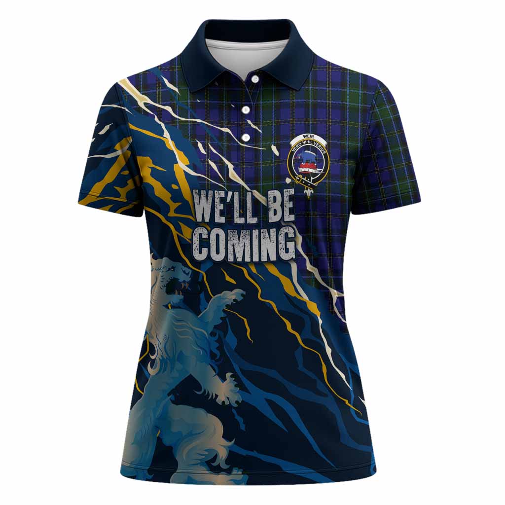 Weir Scotland Tartan Women Polo Shirt WC2026 Football - We'll Be Coming