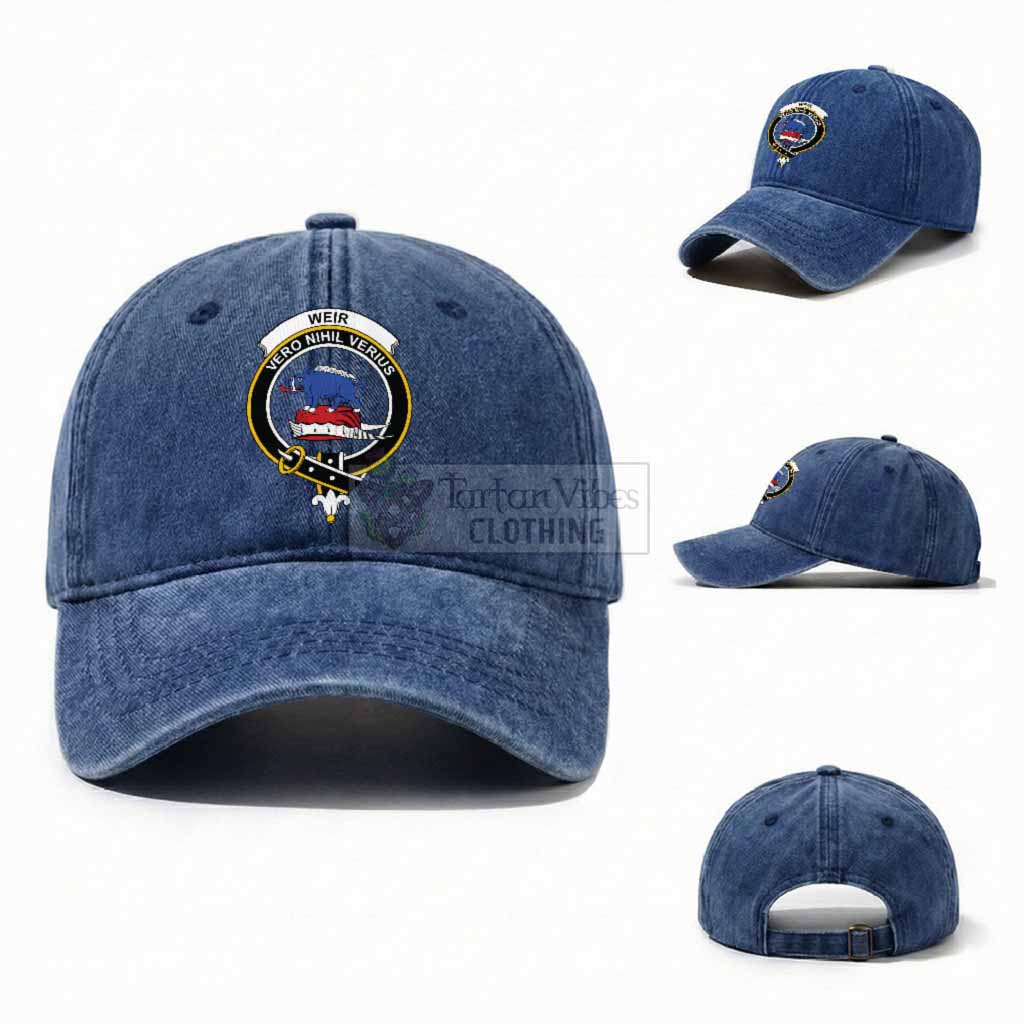 Weir Scottish Clan Crest Washed Baseball Cap