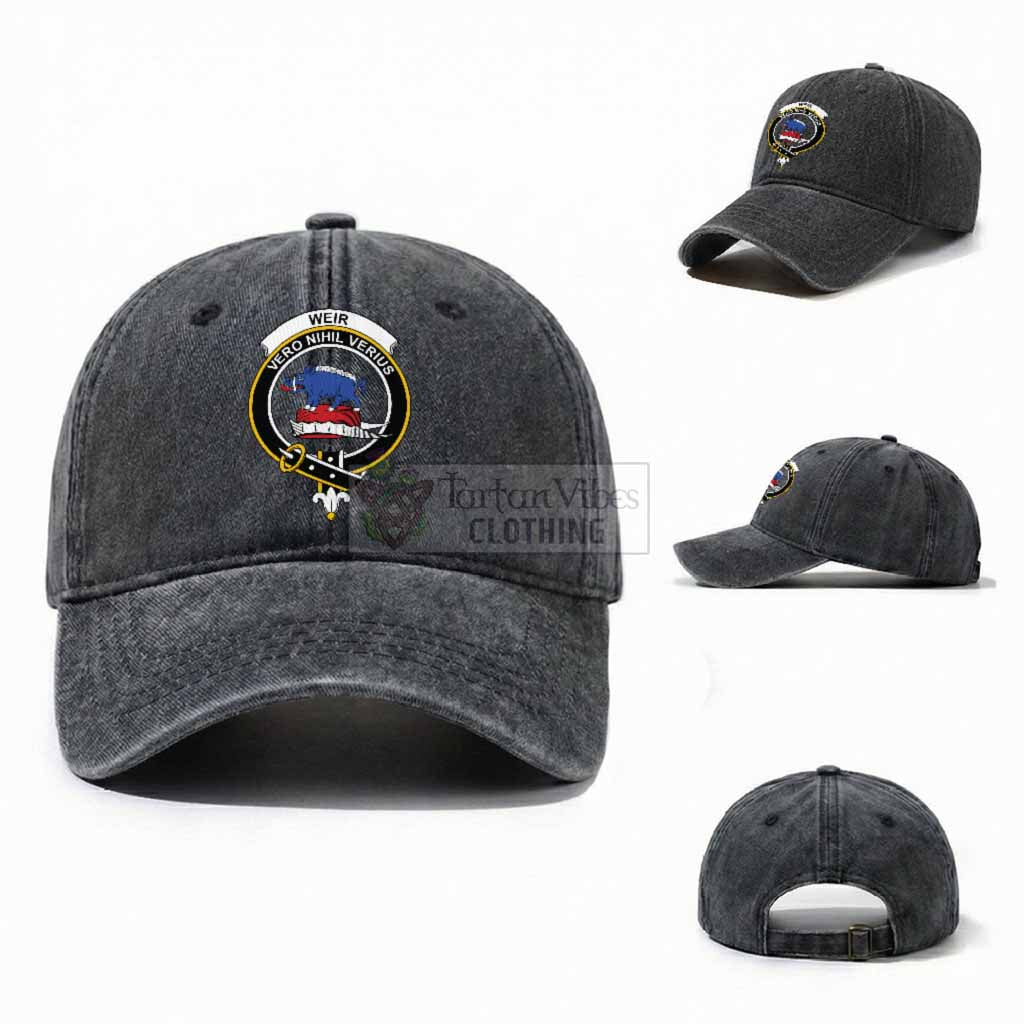 Weir Scottish Clan Crest Washed Baseball Cap