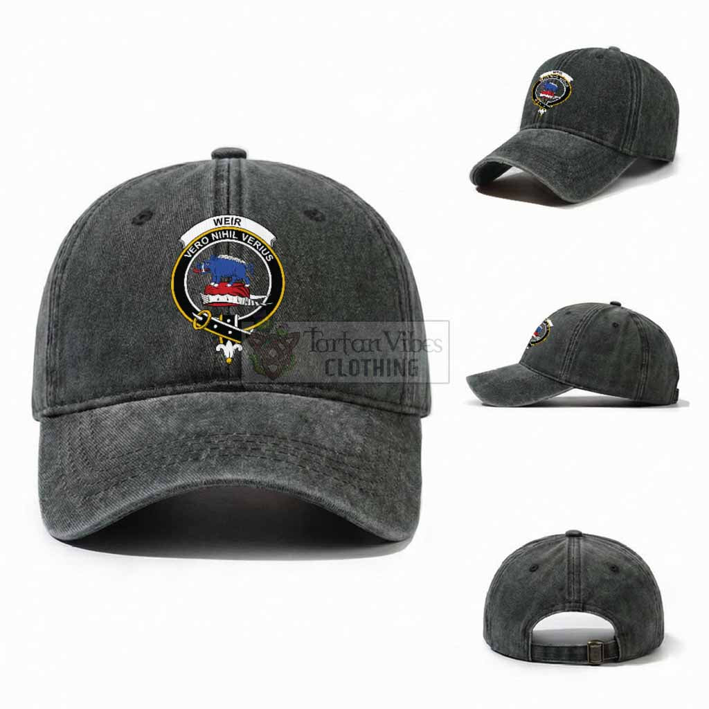 Weir Scottish Clan Crest Washed Baseball Cap