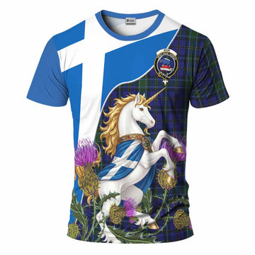Weir Scottish Tartan Crest Unicorn Heritage T-Shirt Kid's Shirt - Tartan Vibes Clothing