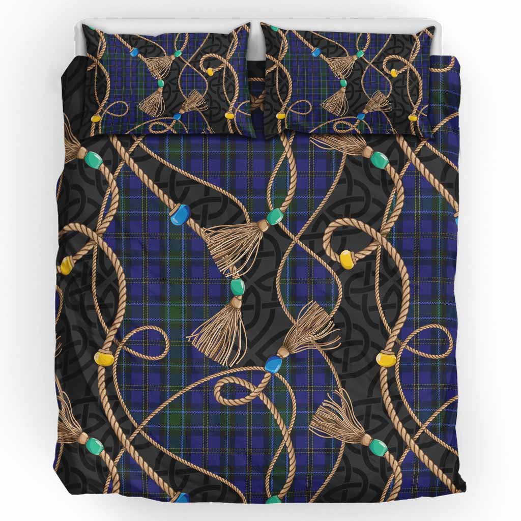 Weir Scottish Tartan Twisted Ropes Stylized Bedding Set UK Bedding Set UK King 91*87 inch - Tartan Vibes Clothing