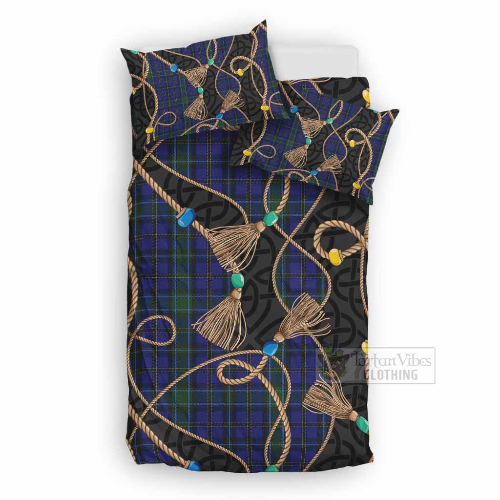 Weir Scottish Tartan Twisted Ropes Stylized Bedding Set UK Bedding Set UK Double 79*79 inch - Tartan Vibes Clothing