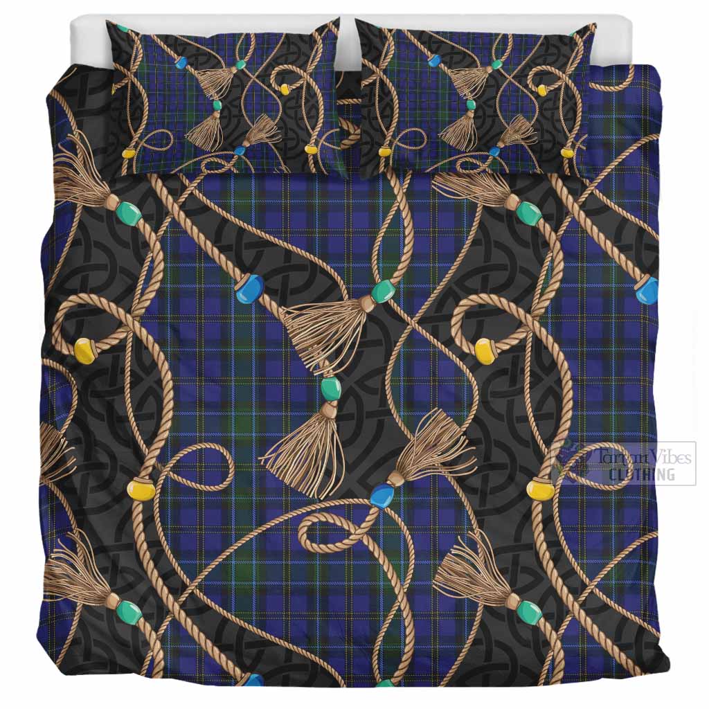 Weir Scottish Tartan Twisted Ropes Stylized Bedding Set UK Bedding Set UK Super King 104*94 inch - Tartan Vibes Clothing