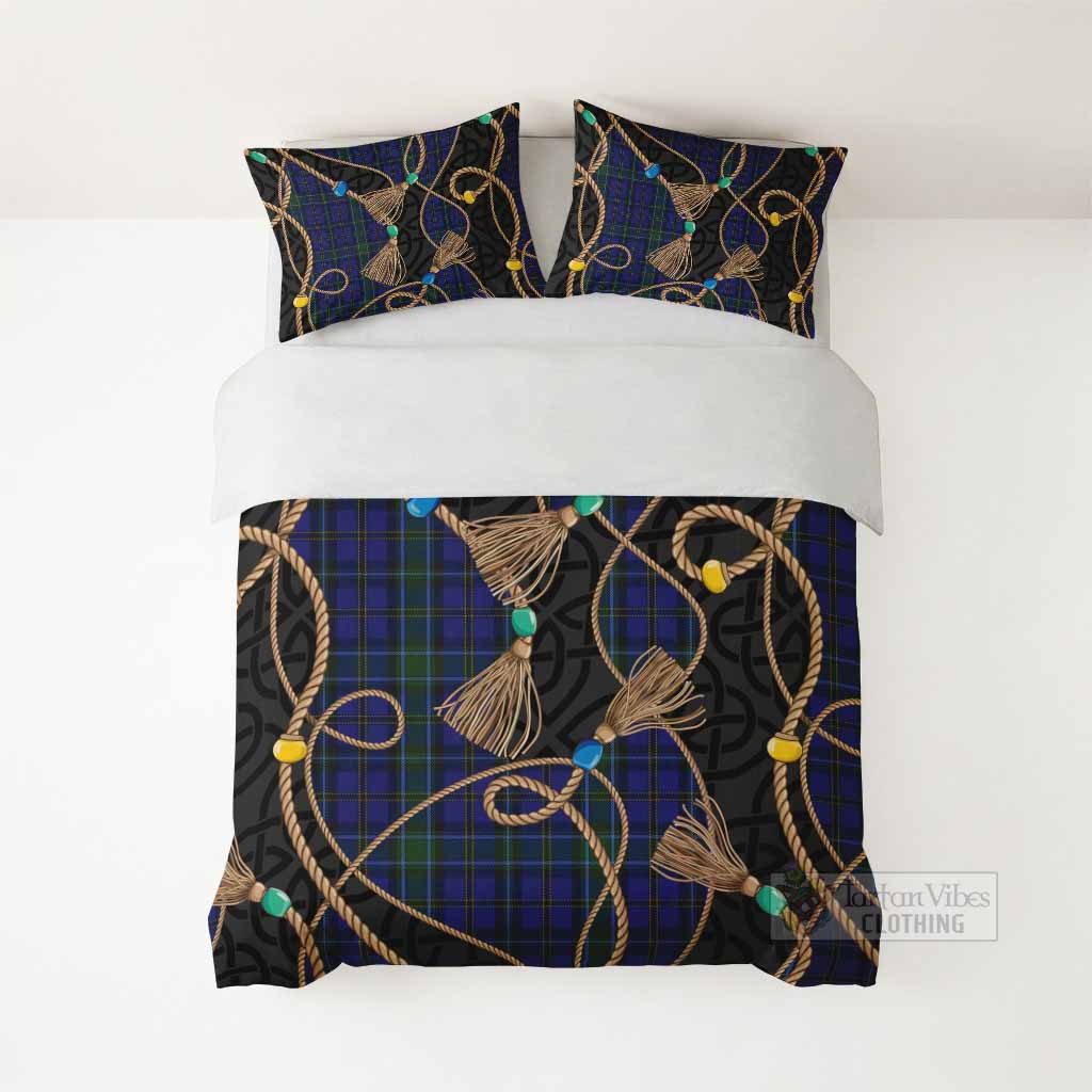 Weir Scottish Tartan Twisted Ropes Stylized Bedding Set - Tartan Vibes Clothing