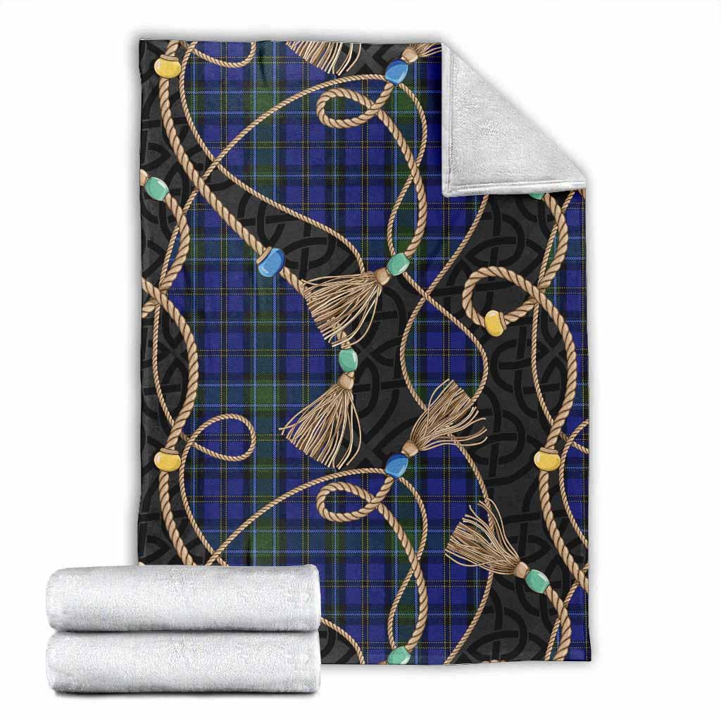 Weir Scottish Tartan Twisted Ropes Stylized Blanket X-Large 59 x 79 inches 150 x 200 cm - Tartan Vibes Clothing