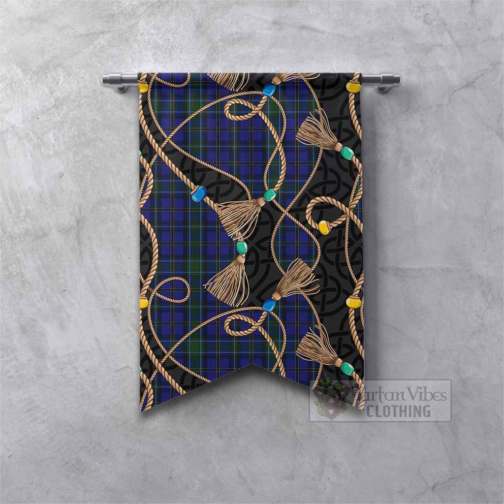Weir Scottish Tartan Twisted Ropes Stylized Gonfalon Fishtail - Tartan Vibes Clothing