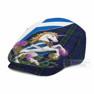 Weir Scottish Tartan Unicorn Heritage Flat Cap, Jeff Cap