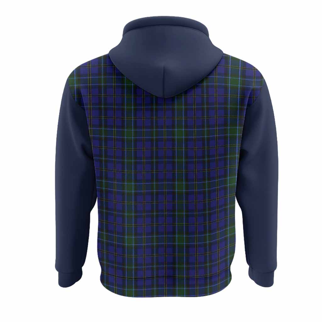 Weir Tartan Accent Hoodie with Family Crest